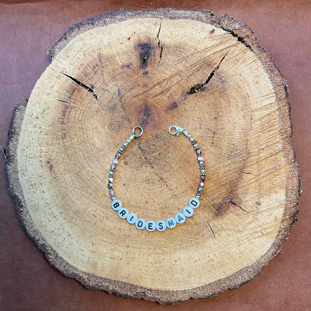 Bridesmaid “friendship” bracelet